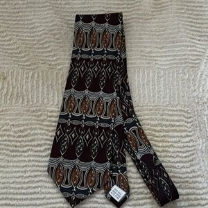 Daniel de Fasson 100% silk‎ geo print vintage new men’s tie